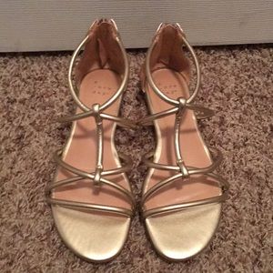 A new day gold sandals